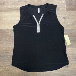 PerSeption black sleeveless blouse - NWT